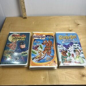 Scooby Doo VHS Lot of 3 Batman Winter WonderDog Safari So Good